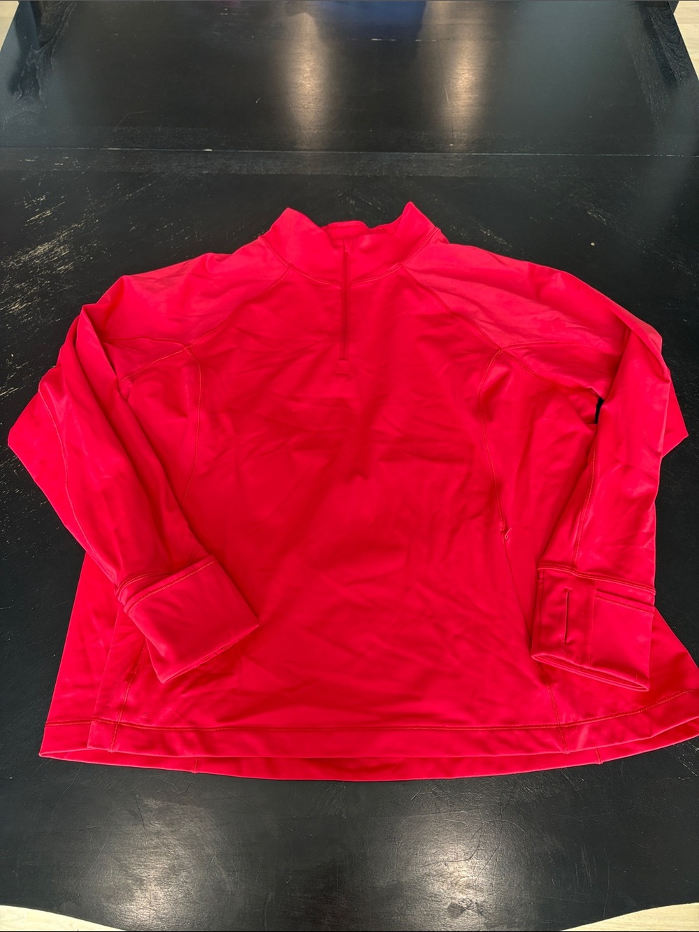 Athleta Neon Red Athletic Pullover